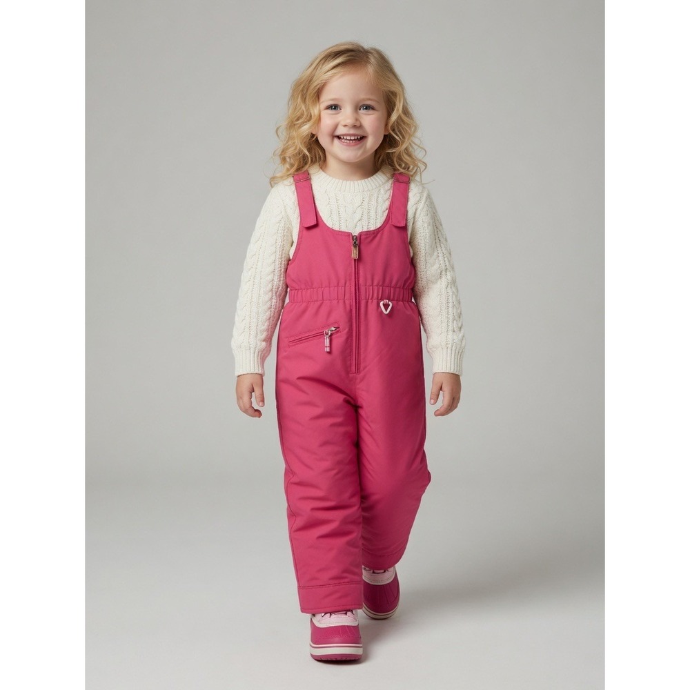 Obermeyer Kids Pink I-Grow Snoverall Pant Insulated Snow Bib Size 5 55012